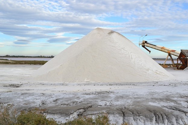 Large pile of salt